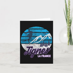 Tignes France French Alps Ski Resort Snowboarding Card