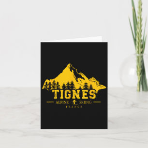 Tignes France Ski Resort Alpine Skiing French Alps Card