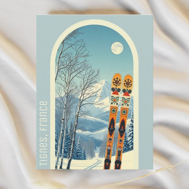 Tignes France vacances ski Carte postale (Créateur téléchargé)