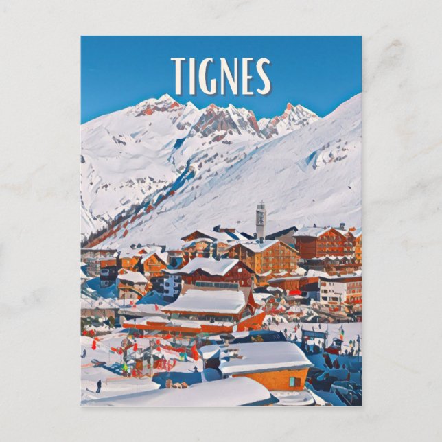 Tignes Ski resort Postcard (Front)