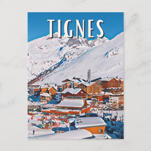 Tignes Ski resort Postcard (Front)