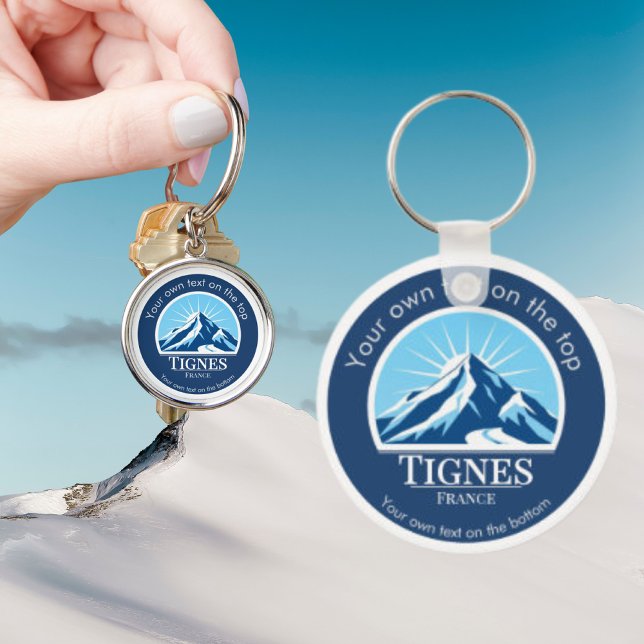 Tignes / Val d'Isère France Mountain Keychain (Creator Uploaded)