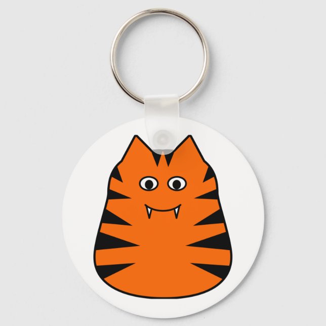 Tigr - Cute Tiger Keychain (Front)
