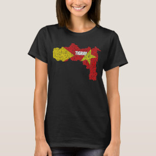 Tigray Region Its In My Dna Map Tigray Inside Me T T-Shirt