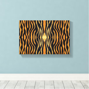 Tigre Abstrait toile enveloppée