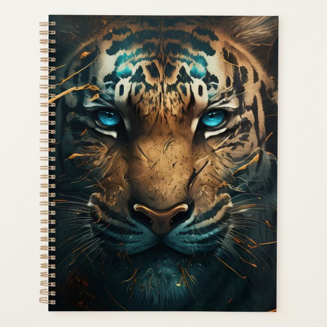 tigre aux yeux bleu (Devant)