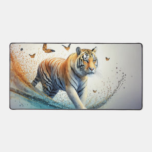 Tigre avec papillons