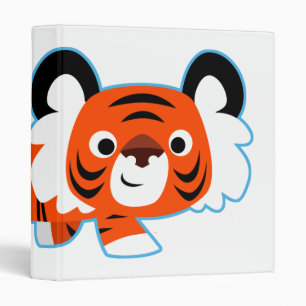 Tigre de dessin mignon sur le Classeur de Prowl Av