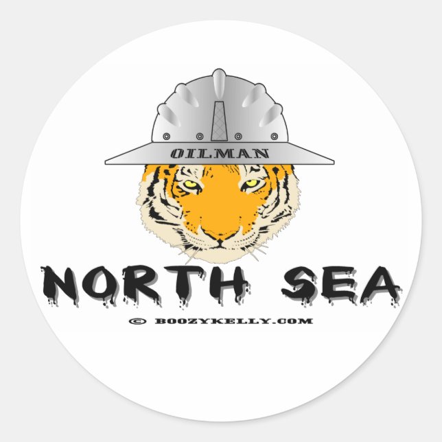 Tigre de la mer du Nord, Sticker de champ pétrolif (Devant)