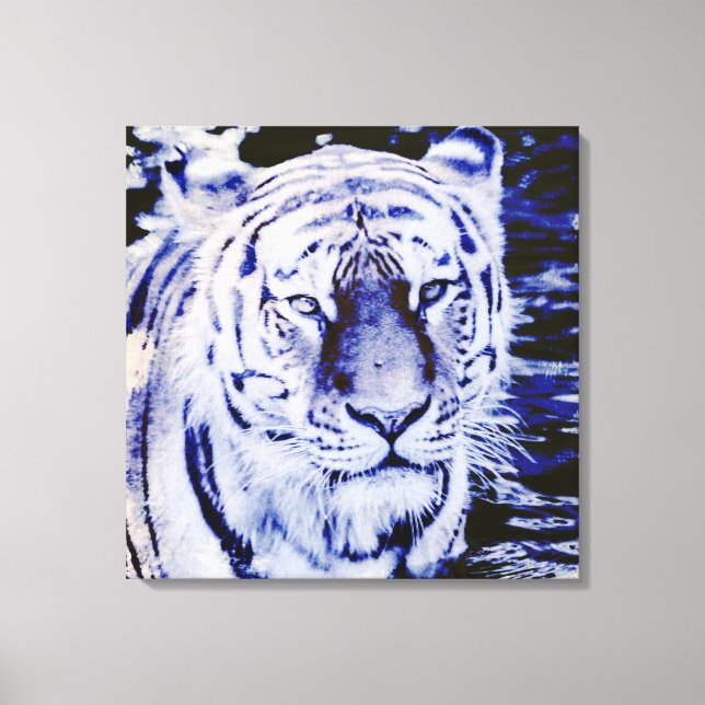 tigre de Sibérie sur toile emballée (Recto)