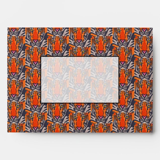 Tigre - Enveloppe A7 (salutation) (Devant)
