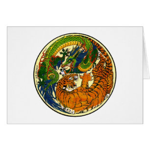Tigre et dragon Yin Yang