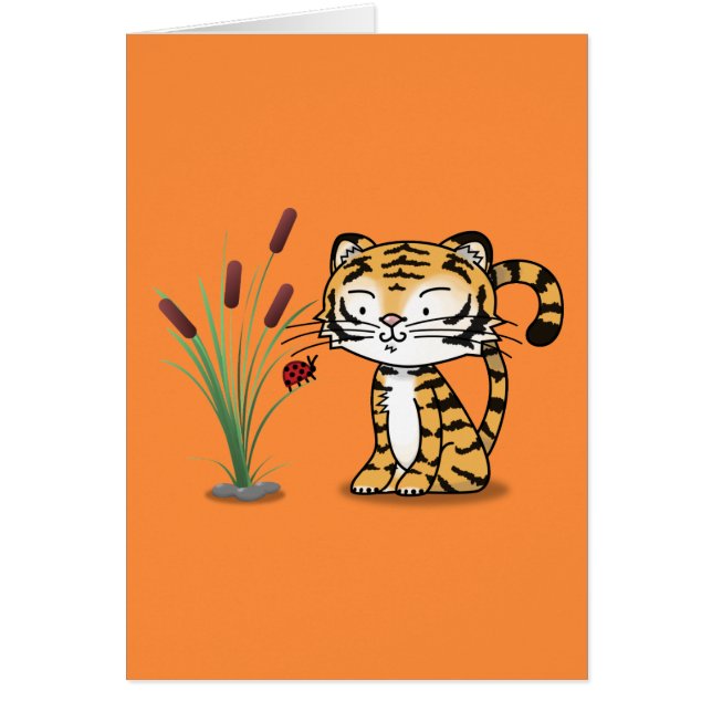 Tigre et une coccinelle (Devant)