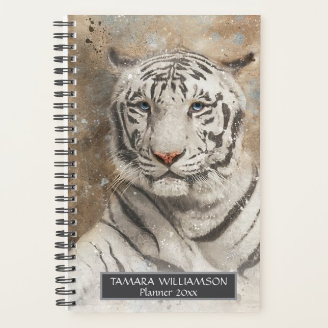 Tigre Faune Animale Photographie Aquarelle (Devant)