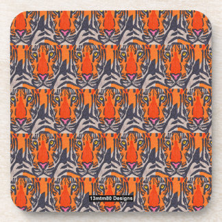 Tigre (motif) - Dessous de verre en plastique