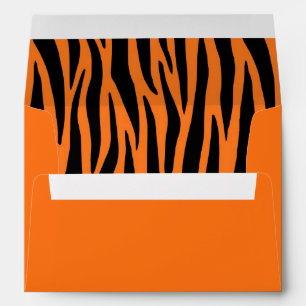 Tigre orange / Enveloppes en zèbre