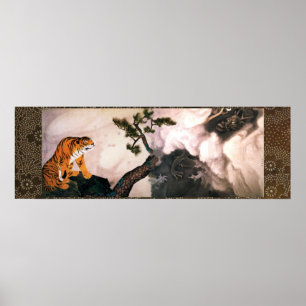 Tigre y dragón (1781) Maruyama Okyo Poster