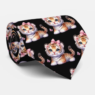 Tigres Adorable Kawaii Mignon Cravate