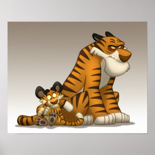 Tigres sur une affiche