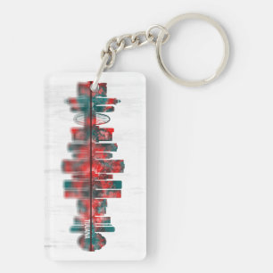 Tijuana Mexico Skyline Keychain