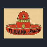 Tijuana Mexico Vintage Travel Postcard<br><div class="desc">Vintage style Travel Postcard - Tijuana Mexico</div>