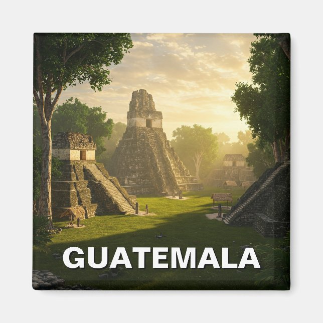 Tikal Guatemala Travel Magnet (Front)