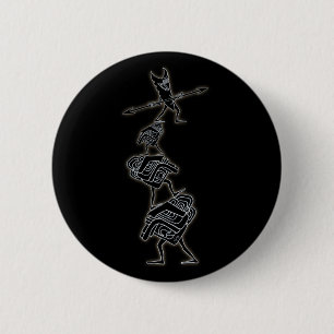 Tiki Adventure 2 Inch Round Button