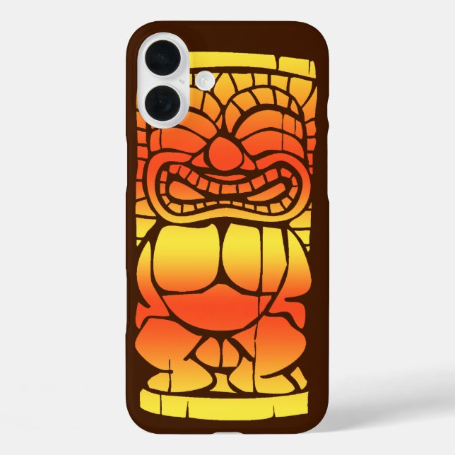 Tiki Ailani Hawaiian Sunset Blend Orange Case-Mate iPhone Case (Back)
