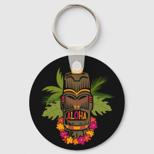 Tiki Aloha Keychain