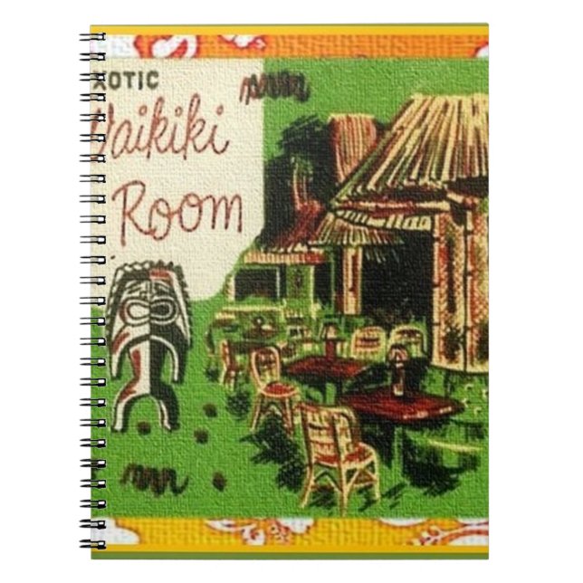 Tiki Art - Exotic Waikiki Room Notebook