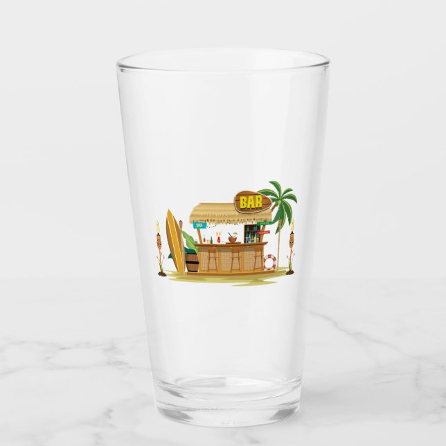 Tiki Bar Glass (Front)