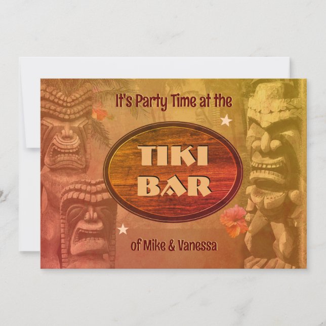 Tiki Bar Invitation (Front)
