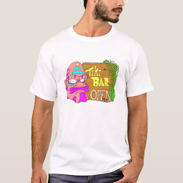 Tiki Bar is OPEN T-Shirt (Front)