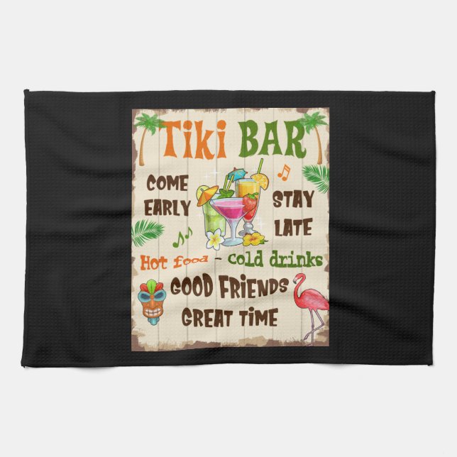 Tiki Bar Kitchen Towel (Horizontal)