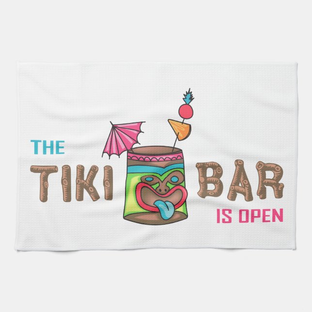 Tiki Bar Kitchen Towel (Horizontal)