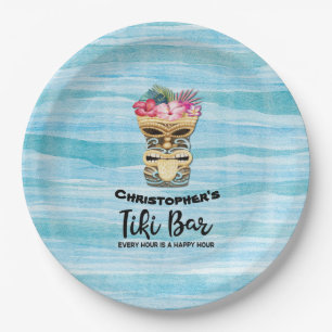  Tiki Bar Monogrammed Party Napkins Paper Plate