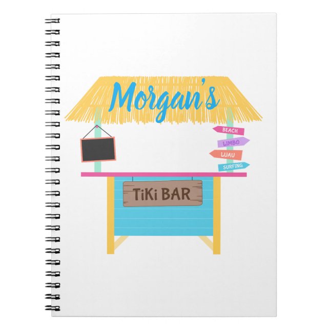 Tiki Bar Party Notebook (Front)
