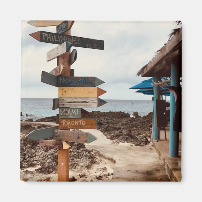 "Tiki Bar" Photography Magnet (Front)