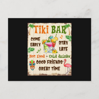 Tiki Bar Postcard