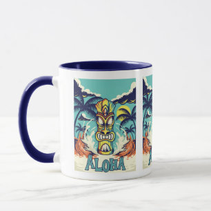 Tiki Beach Aloha  Mug