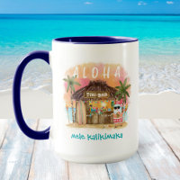 Tiki Beach Santa Mele Kalikimaka Christmas