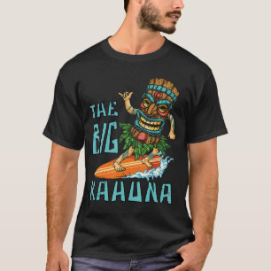 Tiki Big Kahuna Surfer Funnyropical Hawaiian Fathe T-Shirt