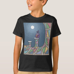 Tiki Bird pourpre avec T-shirt pleine lune