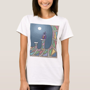 Tiki Bird pourpre avec T-shirt pleine lune