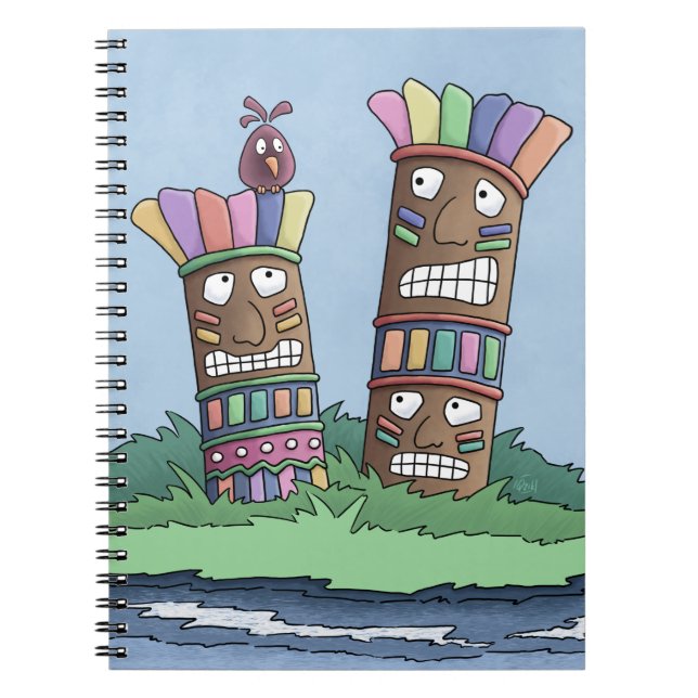 Tiki Bird Rosebud Carnet (Devant)