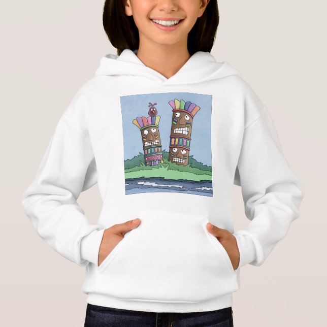 Tiki Bird Rosebud     Hoodie (Front)