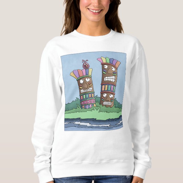 Tiki Bird Rosebud     Sweatshirt (Front)