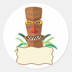 Tiki Classic Round Sticker