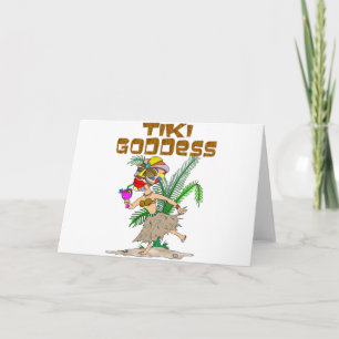 TIKI GODDESS CARD