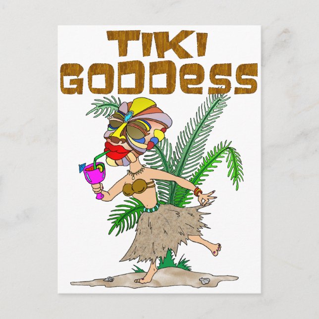 TIKI GODDESS POSTCARD (Front)